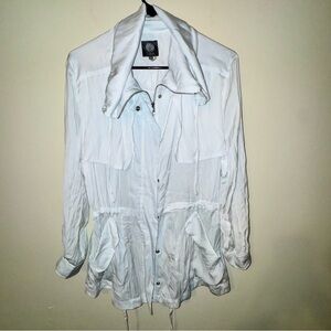 Vince Camuto Light Blue Zip-Up Anorak Jacket